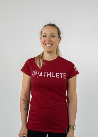 CFS Athlete Frauen T-Shirt - Cherry Red