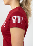 CFS Athlete Frauen T-Shirt - Cherry Red