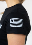 CFS Stamped Frauen T-Shirt - Schwarz
