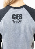 CFS Crossed Barbells Baseball-Shirt - Grau
